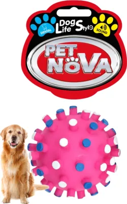Immagine prodotto di Giocattolo riccio rosa con suono 7cm PET NOVA HIGIENA palla teether