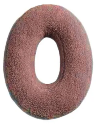 Produktbild von Buchstabenkissen Buchstabe O rosa ca. 25 x 27 cm Lernspielzeug und Kuscheltier