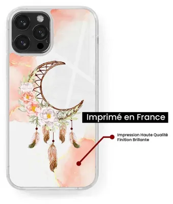 Image de 1001Coques - Coque renforcée compatible avec Xiaomi Redmi Note 7 - Design dreamcatcher lune - TPU + dos métal sublimé antichoc