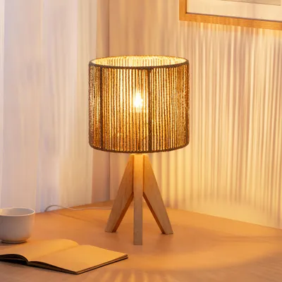 Produktbild von EDISHINE Nachttischlampe, LED Tischlampe für Schlafzimmer, Wohnzimmer und Hotel, inkl. E27 4W Glühbirne