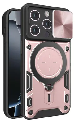 Zdjęcie produktu dla Techsuit CamGuard Pro etui na iPhone 16 Pro – różowo-złote