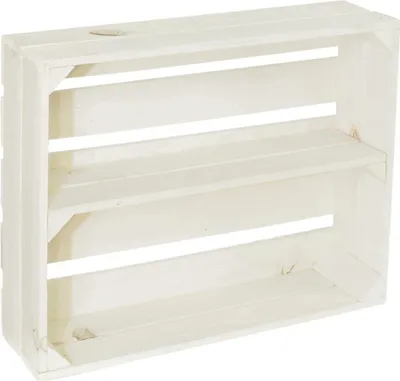 Immagine prodotto di CHICCIE 4 Set scaffale in legno Schmalhanz 50x40x15cm - Bianco 1x scaffale lungo