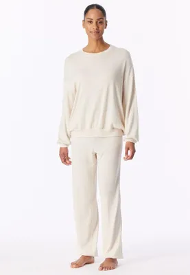 Image de Schiesser pyjama longue mix + relax beige mélangé femme