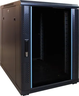 Image de DSIT 15 U, petite armoire serveur, avec porte vitrée (LxPxH) 600x600x860mm (DS6615-MINI)