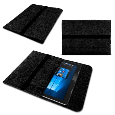 Produktbild von Tablet Tasche für Blackview Tab 18 Schutzhülle Case Tasche Filz CoverFarbe:Dunkelgrau