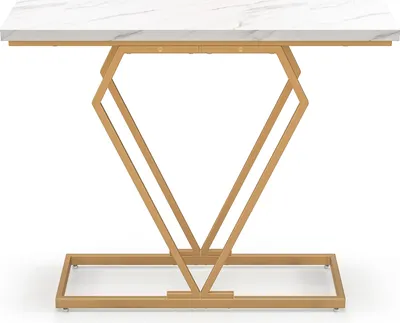 A product shot of a console table against a white background.