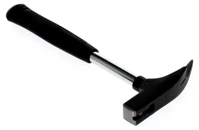 Produktbild von Magnetlatthammer, 317 mm, Stahlrohrstiel, Kunststoffgriff, Kopfsicherung