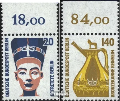 Produktbild von Briefmarken Berlin (West) 1989 Mi 831OR-832OR Oberrandstück (kompl.Ausg.) postfrisch Sehenswürdigkeiten