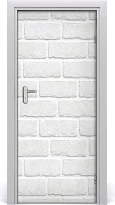 Produktbild von Tulup Türaufkleber 85x205 cm Dekorative Aufkleber Selbstklebend Wasserdichte Tapete Abnehmbar Schlafzimmer Wohnzimmer Wohnkultur - Ziegelwand