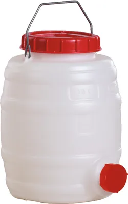 Produktbild von Fass 10l PE weiß 1 Tragebügel Einfüllöffnung-D.120mm GRAF
