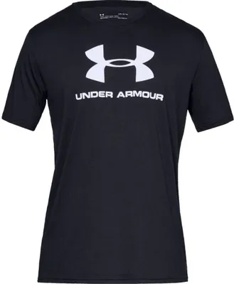 Produktbild von Under Armour Men's UA Sportstyle Logo Short Sleeve Black/White M Fitness T-Shirt