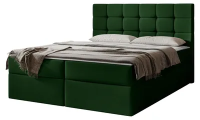 Produktbild von MIRJAN24 Boxspringbett Luanda, Doppelbett mit zwei Bettkästen und Matratze, Ehebett (Farbe: Polo 889, Größe: 180x200 cm)
