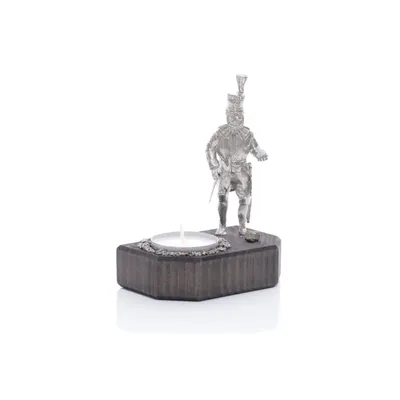 Produktbild von Miniaturbergwerk Sockel Bergmann Obersteiger mit Teelicht BxHxT 8,5x9,5x6cm NEU