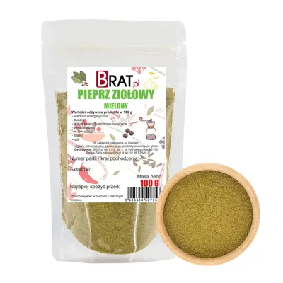 Zdjęcie produktu dla Pieprz ziołowy mielony 100g Brat.pl