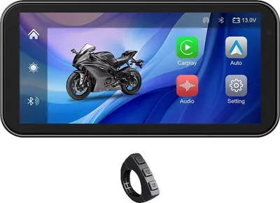 Produktbild von Motorrad GPS-Navigation, kabelloses CarPlay, wasserdicht IP67, kein Rekorder