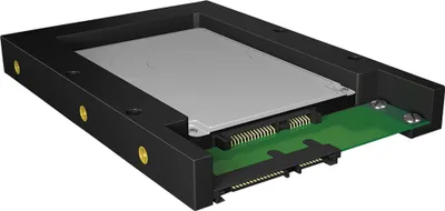 Produktbild von ICY BOX IB-2538StS, 2.5" zu 3.5" Konverter, Universal, HDD-Käfig, Kunststoff, Schwarz, 2.5", China