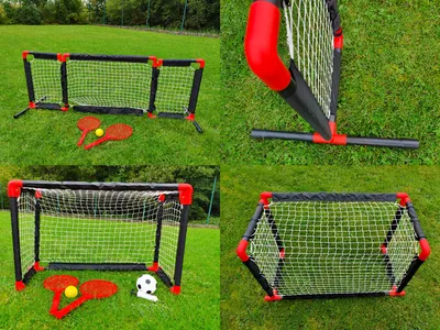 Zdjęcie produktu dla Netsportique 2 w 1 bramka do piłki nożnej / siatka tenisowa