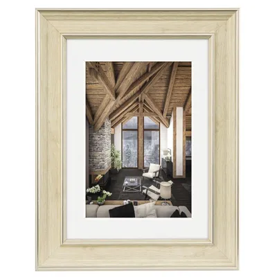 Produktbild von Hama Rustic, Einzelbilderrahmen, Glas, Polystyrol (PS), Natürlich/Natur, Wand, 13 x 18 cm, Country-Stil