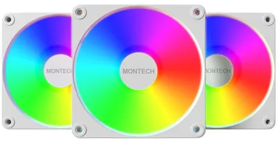 Produktbild von GF120R V2 ARGB (weiß/weiß, 3er Pack, Reverse, 120 mm)