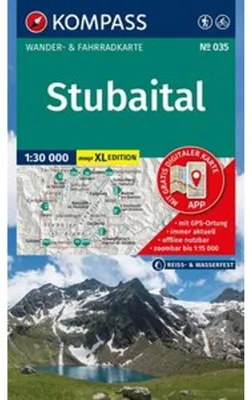 Produktbild von KOMPASS Wanderkarte 035 Stubaital 1:30.000