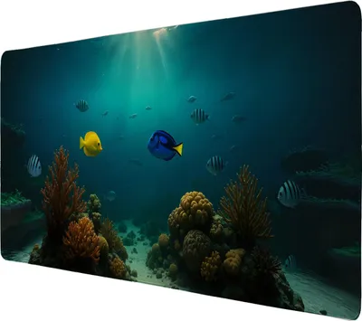 Produktbild von Unterwasserszene Schreibtischunterlage 69x31cm XXL Mauspad mit Korallenriff