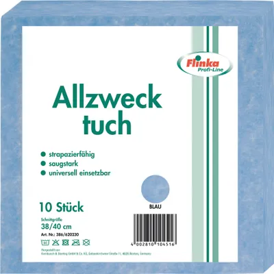 Produktbild von Flinka Allzwecktuch blau 10 Stk