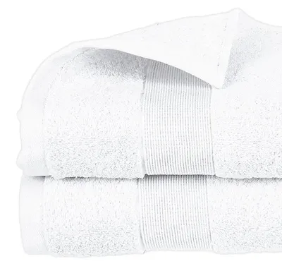 Image de Serviette En éponge 450gr - Blanc - 50x90cm