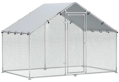 Zdjęcie produktu dla Kurnik - Wybieg dla kur - Klatka dla drobiu - Schronienie dla kur - Siatka dla kur - Powierzchnia: ponad 5,1 m²