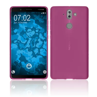 Produktbild von PhoneNatic Case kompatibel mit  Nokia 9 - pink Silikon Hülle matt Cover