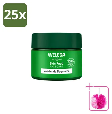 Zdjęcie produktu dla 25 x Weleda Skin Food, krem nawilżający na dzień - pielęgnujący - 40 ml - zestaw ekonomiczny - 25 sztuk