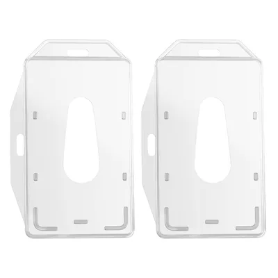 Produktbild von Auswelter aus transparentem Hartplastik [2 Stück] für Kreditkarten/Ausweise/Busfahrkarten/Kantinenkarten/Büroausweise Phonillico®