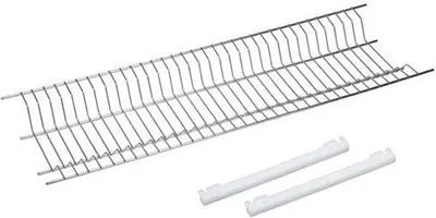 Zdjęcie produktu dla Sauvic Ociekacz do naczyń ze stali nierdzewnej 85 cm srebrny srebrny jeden rozmiar