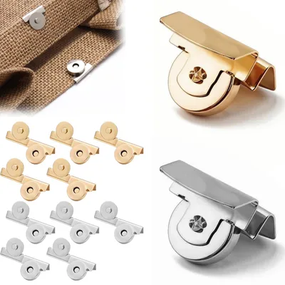 Productafbeelding van 12 Paar Magnetknopen voor Kleding en Accessoires, Zilver en Goud