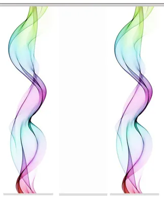 Produktbild von 80265 Schiebegardine ALBERTA, Digitaldruck Seidenoptik, 245x60 cm, Set