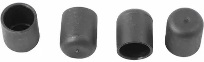 Produktbild von Siena Garden 511-81B18S Fusskappen, Ø 22 mm, rund, zu Cara Stapelsessel, schwarz (4er Pack)
