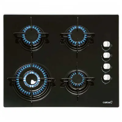 Obrázok produktu pre CATA CIB 6031 BK, Čierna, Vstavaný, Plynový, Sklo, 4 zone(s), 4 zone(s)