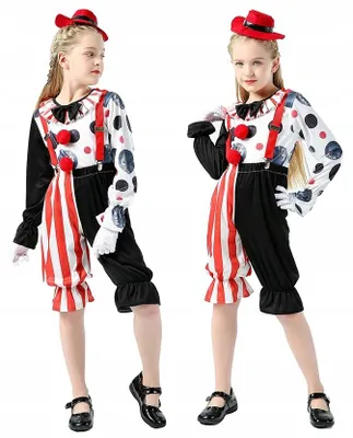 Produktbild von Hopki Kinder Clown Kostüm für Halloween und Fasching
