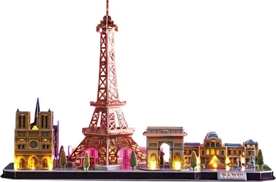 Produktbild von CubicFun Cubic Fun 3d Puzzel City Line Paris LED, 115 Stück(e), Gebäude, 10 Jahr(e)