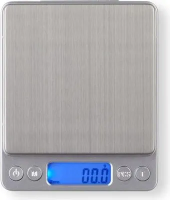 Obrázek produktu pro Elektronická přesná váha LIVOO DOM474, nerezová deska, max. 500 g, 6 měřicích jednotek, LCD displej