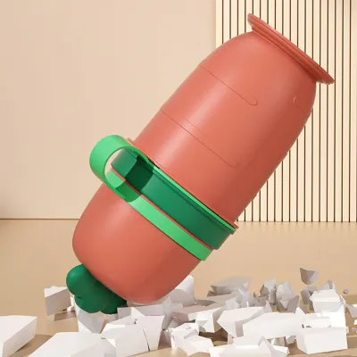 Produktbild von Tragbares Baby-Kind-Töpfchen-Urinal, sturzsicher, verschleißfest, auslaufsicher, Notfalltoilette für Kinder, Rot
