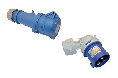 Produktbild von SET Mennekes CEE Kupplung und Winkelstecker Camping Caravan 16A 3-polig