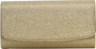 Image de 8 pouces Womens Shining Envelope embrayage porte-monnaie paillettes sac à main de soirée pour le mariage et la fête, or