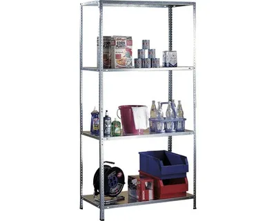 Obrázok produktu pre Kovový regál Schulte 020050-K 2000x1000x500 mm, 4 police, nosnosť 240 kg, küpper sivý