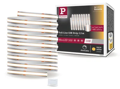Immagine prodotto di Paulmann MaxLED 500, striscia LED COB, luce bianca calda, modulo di estensione