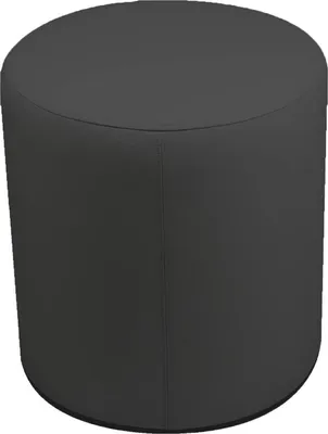 Produktbild von Talamo Italienischer Pouf Abate 40x40x42 cm Grau Zylinderform