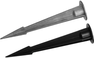 Produktbild von Erdspieß LED-Fluter Flutlichtstrahler Lampe Strahler Erdanker Boden Anker Spieß 160mm Alu-Natur