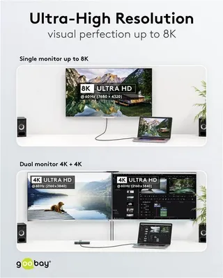 Produktbild von USB-C-Kabel, USB4, 0,5 m, schwarz