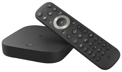 Obrázok produktu pre Telekom MagentaTV One (2. Gen.), Android, TV 12, Amazon Prime Video, Apple TV, DAZN, Disney+, Netflix, YouTube, AVC, HEVC, VC-1, VP8, VP9, 802.11a, 802.11b, Wi-Fi 4 (802.11n), Wi-Fi 5 (802.11ac), Wi-Fi 6 (802.11ax), 866 Mbit/s