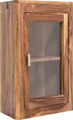 Produktbild von Eckhängeschrank Lagos Holz Palisander Badmöbel Hängeschrank Medizinschrank