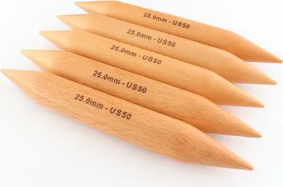 Produktbild von Nadelspiel JUMBO Birch 25,00 mm 20 cm 5 St